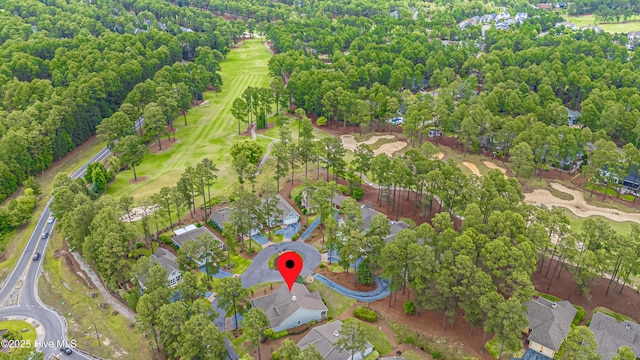 255 Champions Ridge Dr, Southern Pines, NC 28387 - aerial overview of property's location featuring a golf club
