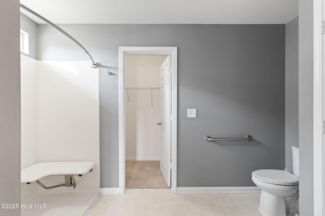 770 Heather Glen Ln, Calabash, NC 28467 - full bathroom featuring toilet, a shower, baseboards, and tile patterned flooring