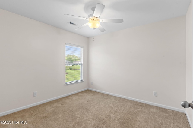 770 Heather Glen Ln, Calabash, NC 28467 - carpeted spare room with baseboards and ceiling fan