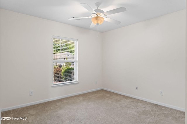 770 Heather Glen Ln, Calabash, NC 28467 - empty room featuring light carpet, baseboards, and ceiling fan