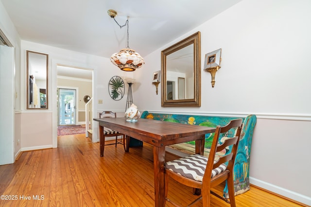 1402 Shepard St, Morehead City, NC 28557 - dining room with light wood-type flooring and baseboards