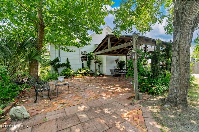 1402 Shepard St, Morehead City, NC 28557 - view of patio / terrace featuring a gazebo