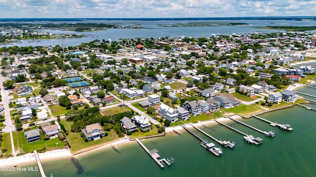 1402 Shepard St, Morehead City, NC 28557 - aerial view of residential area featuring a large body of water