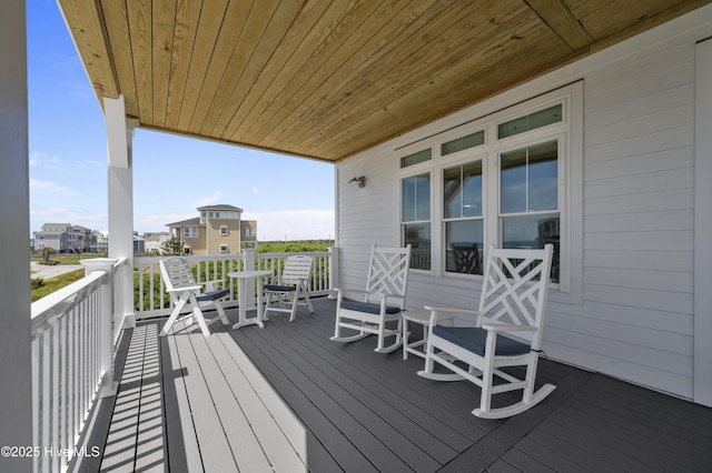 145 Oceanview Ln, North Topsail Beach, NC 28460 - view of wooden terrace