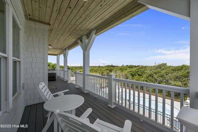 145 Oceanview Ln, North Topsail Beach, NC 28460 - view of deck