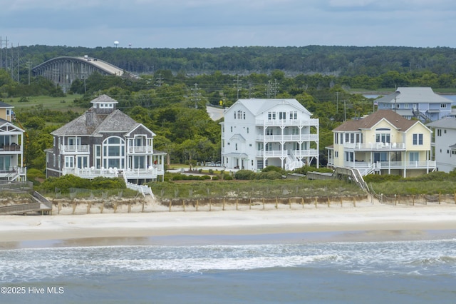 145 Oceanview Ln, North Topsail Beach, NC 28460 - bird's eye view of expansive beach and a forest