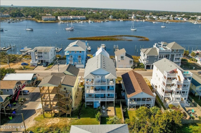 1102 Canal Dr Unit 1 & 2, Carolina Beach, NC 28428 - aerial view of a nearby body of water