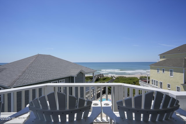 876-878 Villas Dr, North Topsail Beach, NC 28460 - balcony with a water view