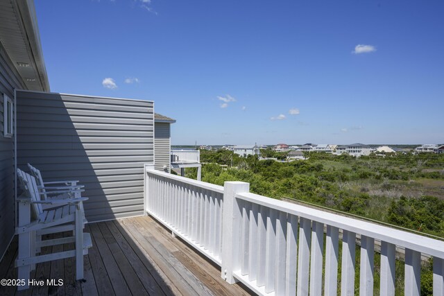 876-878 Villas Dr, North Topsail Beach, NC 28460 - view of wooden deck