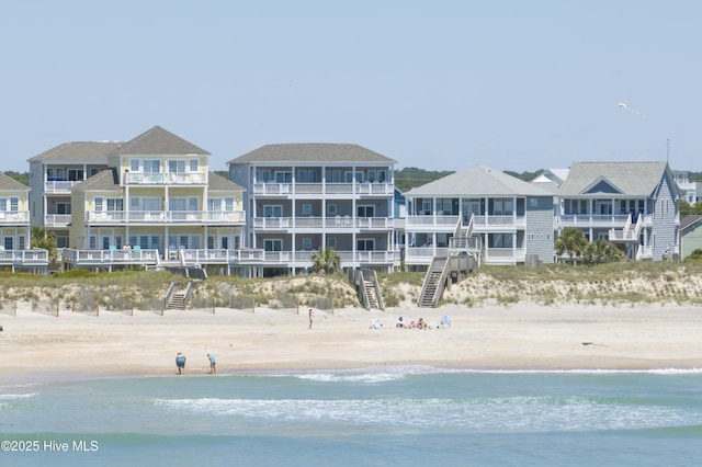 876-878 Villas Dr, North Topsail Beach, NC 28460 - back of house with view of water and beach