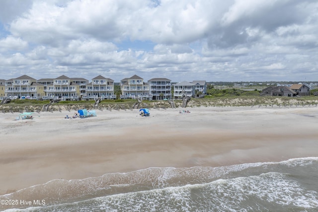 876-878 Villas Dr, North Topsail Beach, NC 28460 - aerial view of residential area with a large body of water