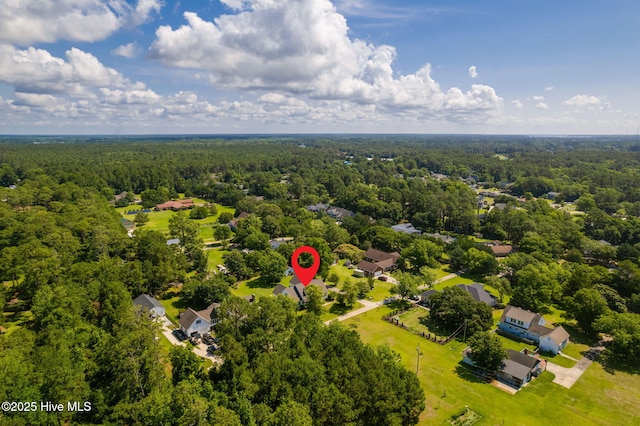 116 Spencer Ln, Newport, NC 28570 - aerial view of a heavily wooded area
