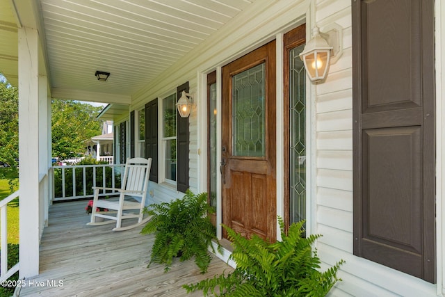 116 Spencer Ln, Newport, NC 28570 - doorway to property with covered porch