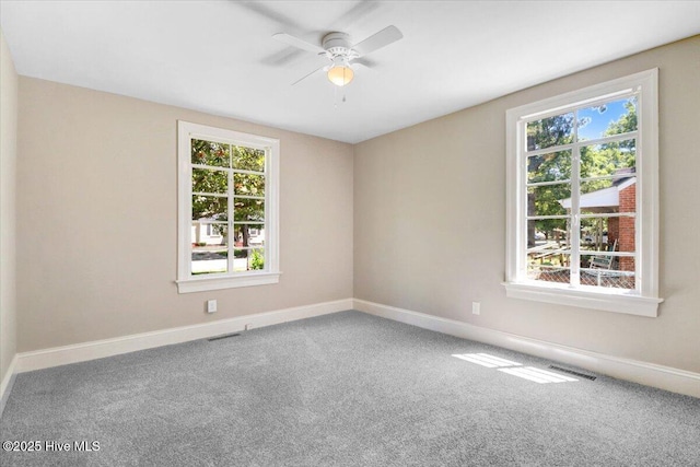 403 S Andrews Ave, Goldsboro, NC 27530 - empty room with carpet, baseboards, and a ceiling fan