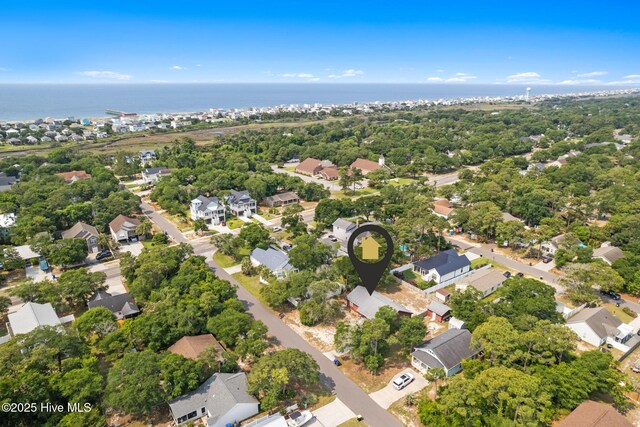 103 NE 17th St, Oak Island, NC 28465 - aerial view of property and surrounding area with nearby suburban area and a nearby body of water