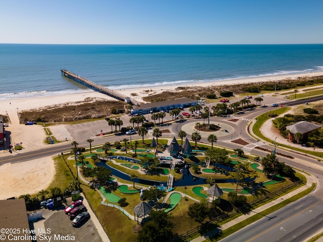 271 E Second St, Ocean Isle Beach, NC 28469 - bird's eye view of waterfront with a beach