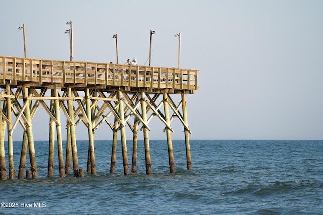 271 E Second St, Ocean Isle Beach, NC 28469 - water view featuring a pier