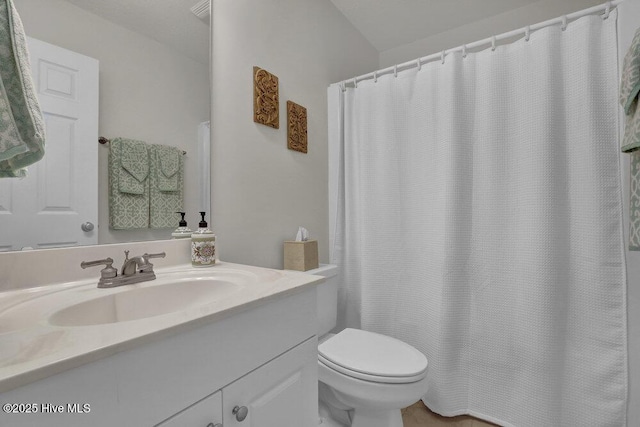 111 Bay Tree Cir, Hampstead, NC 28443 - full bathroom with vanity, toilet, and a shower with curtain