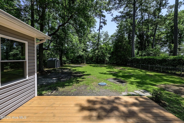 429 Swiss Rd, New Bern, NC 28560 - view of yard with a wooden deck