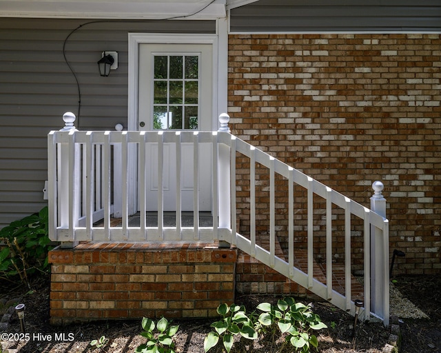 429 Swiss Rd, New Bern, NC 28560 - doorway to property with brick siding