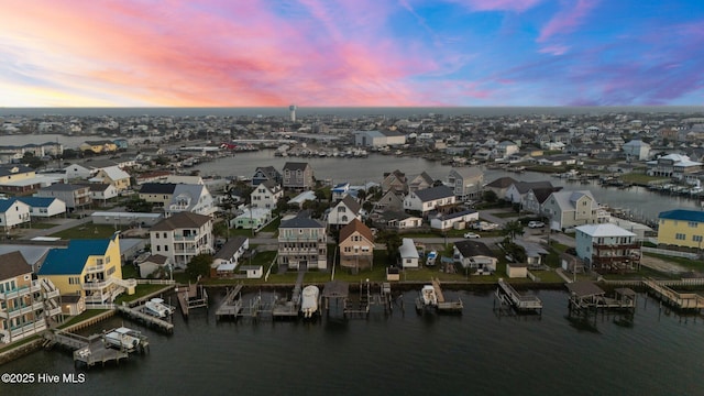241 Moonlight Dr, Atlantic Beach, NC 28512 - aerial view of residential area featuring a large body of water
