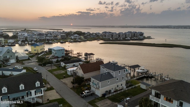 241 Moonlight Dr, Atlantic Beach, NC 28512 - aerial view at dusk of a water view