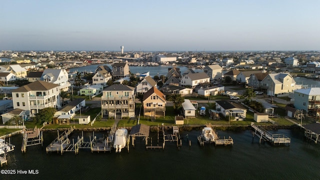 241 Moonlight Dr, Atlantic Beach, NC 28512 - aerial perspective of suburban area featuring a large body of water