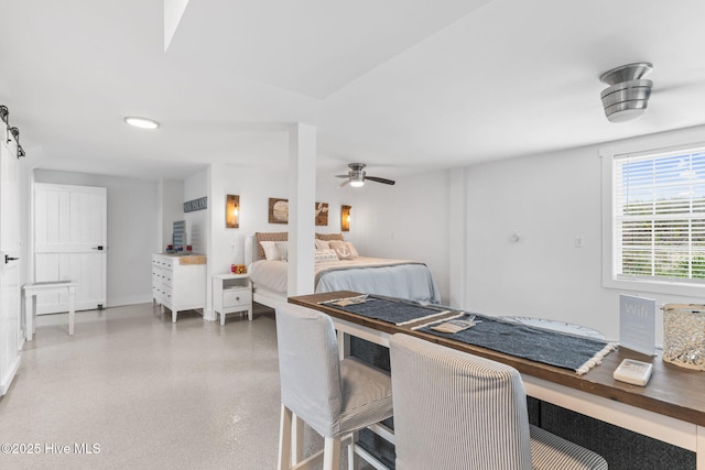 1001 W Beach Dr, Oak Island, NC 28465 - dining room with a ceiling fan and baseboards