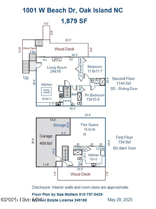 1001 W Beach Dr, Oak Island, NC 28465 - property floor plan
