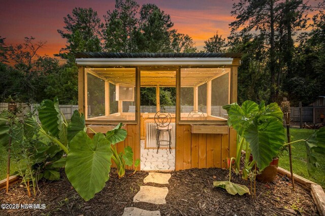 710 Ridgecrest Ln, Rocky Point, NC 28457 - view of outdoor structure at dusk