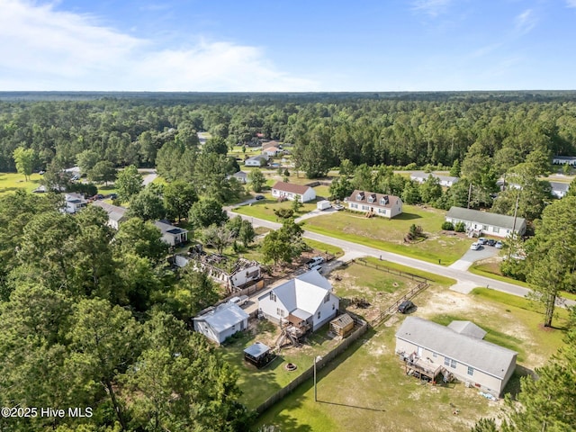 710 Ridgecrest Ln, Rocky Point, NC 28457 - aerial view of property's location featuring a heavily wooded area