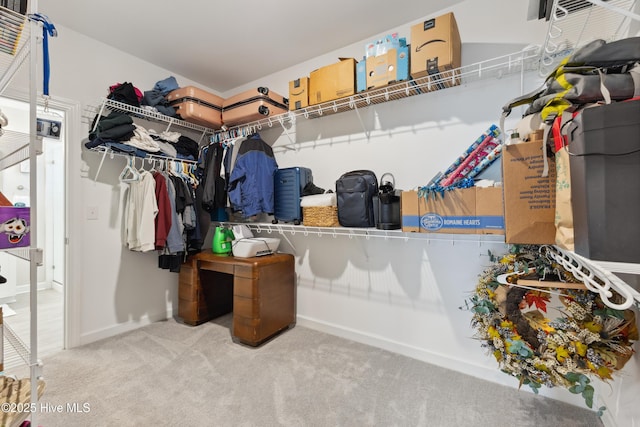 438 Sugar Cove Run, Wilmington, NC 28411 - walk in closet with carpet floors