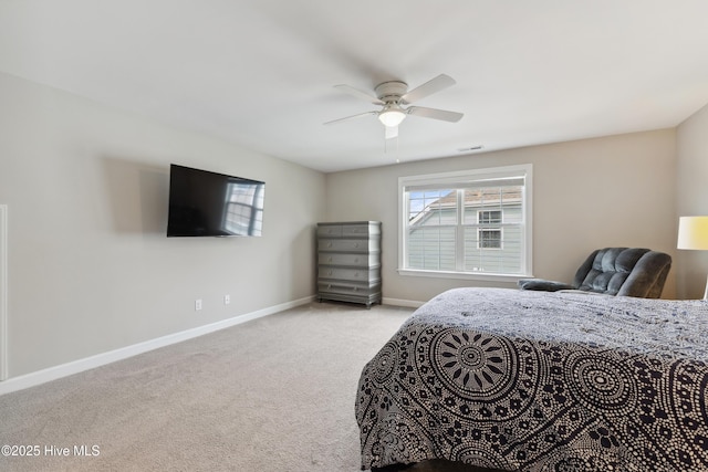 438 Sugar Cove Run, Wilmington, NC 28411 - bedroom featuring baseboards, carpet, and a ceiling fan
