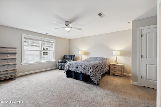 438 Sugar Cove Run, Wilmington, NC 28411 - carpeted bedroom featuring baseboards and a ceiling fan