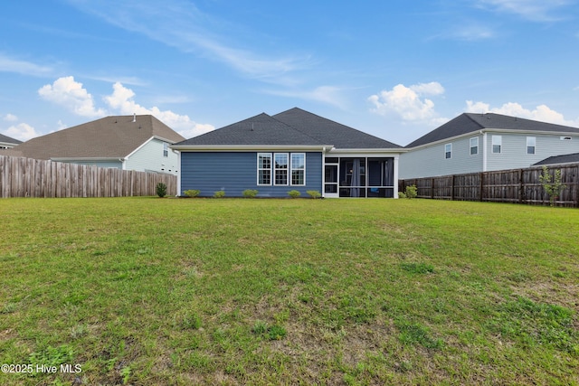 438 Sugar Cove Run, Wilmington, NC 28411 - rear view of house featuring a sunroom