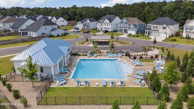 438 Sugar Cove Run, Wilmington, NC 28411 - aerial view of residential area featuring a pool area