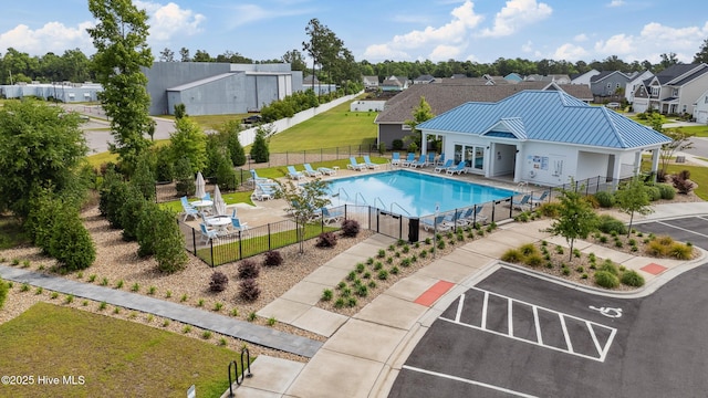 438 Sugar Cove Run, Wilmington, NC 28411 - community pool with a patio area and a residential view