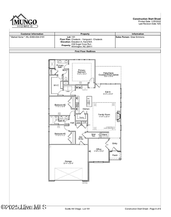 438 Sugar Cove Run, Wilmington, NC 28411 - property floor plan