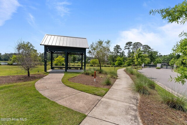 2169 Whiskey Branch Dr, Wilmington, NC 28409 - view of community with a gazebo and a lawn