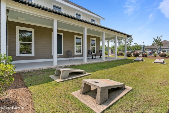 2169 Whiskey Branch Dr, Wilmington, NC 28409 - view of yard featuring covered porch