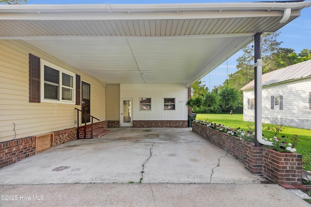 208 Buck Ln, Vanceboro, NC 28586 - view of patio / terrace with entry steps and an attached carport