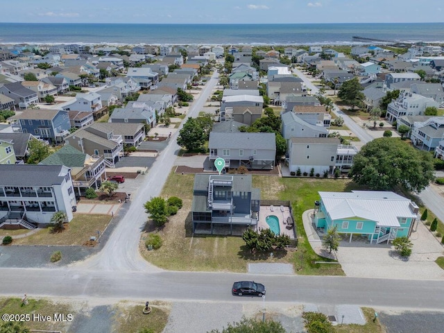 308 N Shore Dr E, Sunset Beach, NC 28468 - aerial perspective of suburban area with a pool