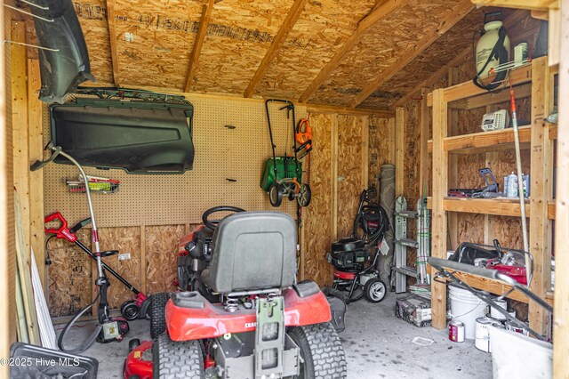 600 Booth Pond Rd, Raeford, NC 28376 - storage area featuring a garage