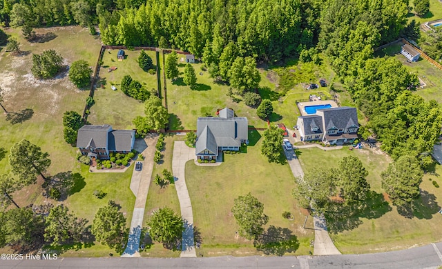 600 Booth Pond Rd, Raeford, NC 28376 - drone / aerial view of a pool