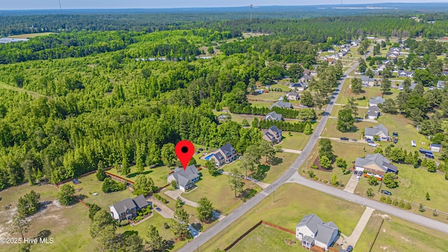 600 Booth Pond Rd, Raeford, NC 28376 - aerial view of property and surrounding area featuring a forest