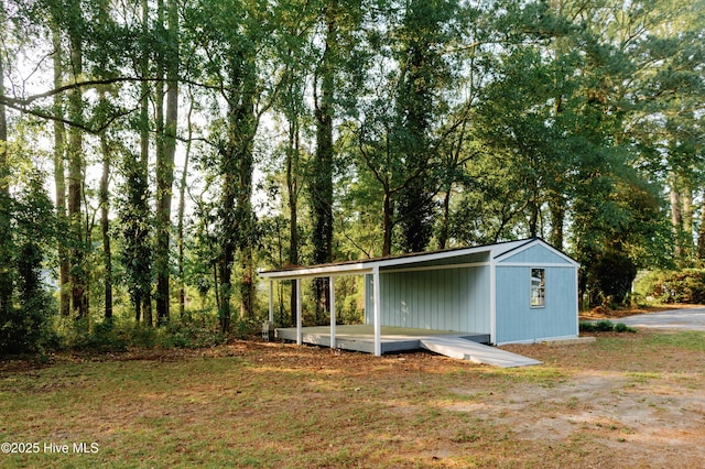 1498 Bayview Rd, Bath, NC 27808 - view of outbuilding with a carport