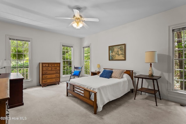 6304 Wolfhead Ct, Wilmington, NC 28411 - bedroom featuring carpet floors and a ceiling fan