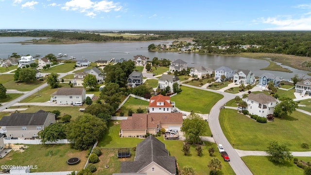 211 Tidewater Dr, Newport, NC 28570 - aerial view of residential area featuring a nearby body of water