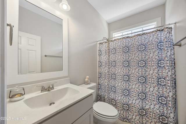 14 Allbrook Way, Hampstead, NC 28443 - full bathroom featuring vanity, toilet, and a shower with shower curtain