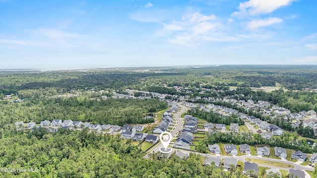 14 Allbrook Way, Hampstead, NC 28443 - aerial view of property's location featuring a heavily wooded area and nearby suburban area